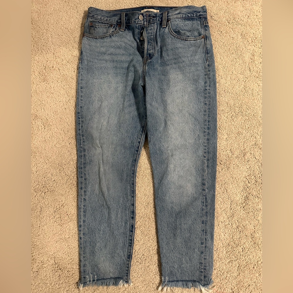 Levi's Women's Blue Ankle Jeans